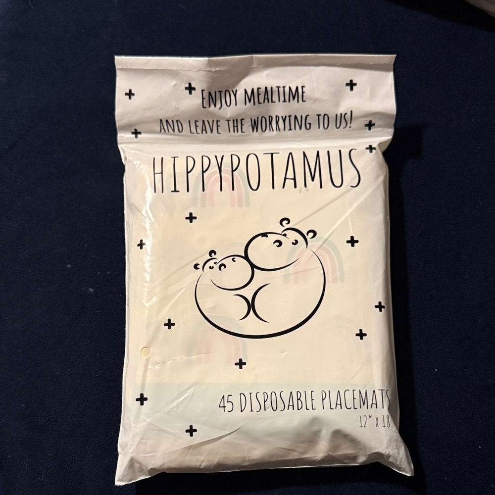 Hippopotamus Disposable Placemats